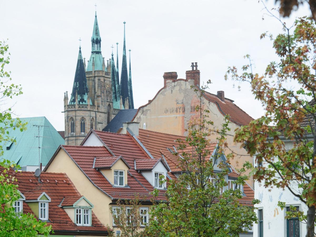 Ferienwohnung Lange Bruecke Erfurt Exterior foto